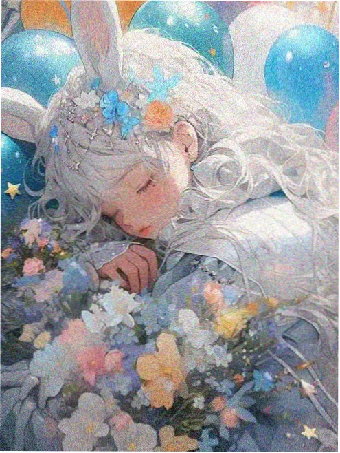 动漫人物头发分组画法作品图